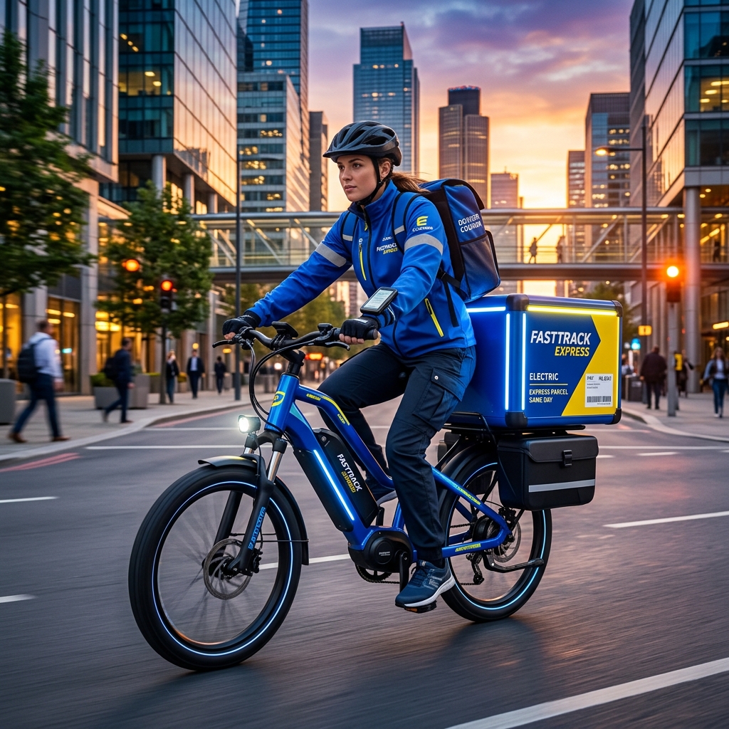 Courier Comet Express Delivery Rider